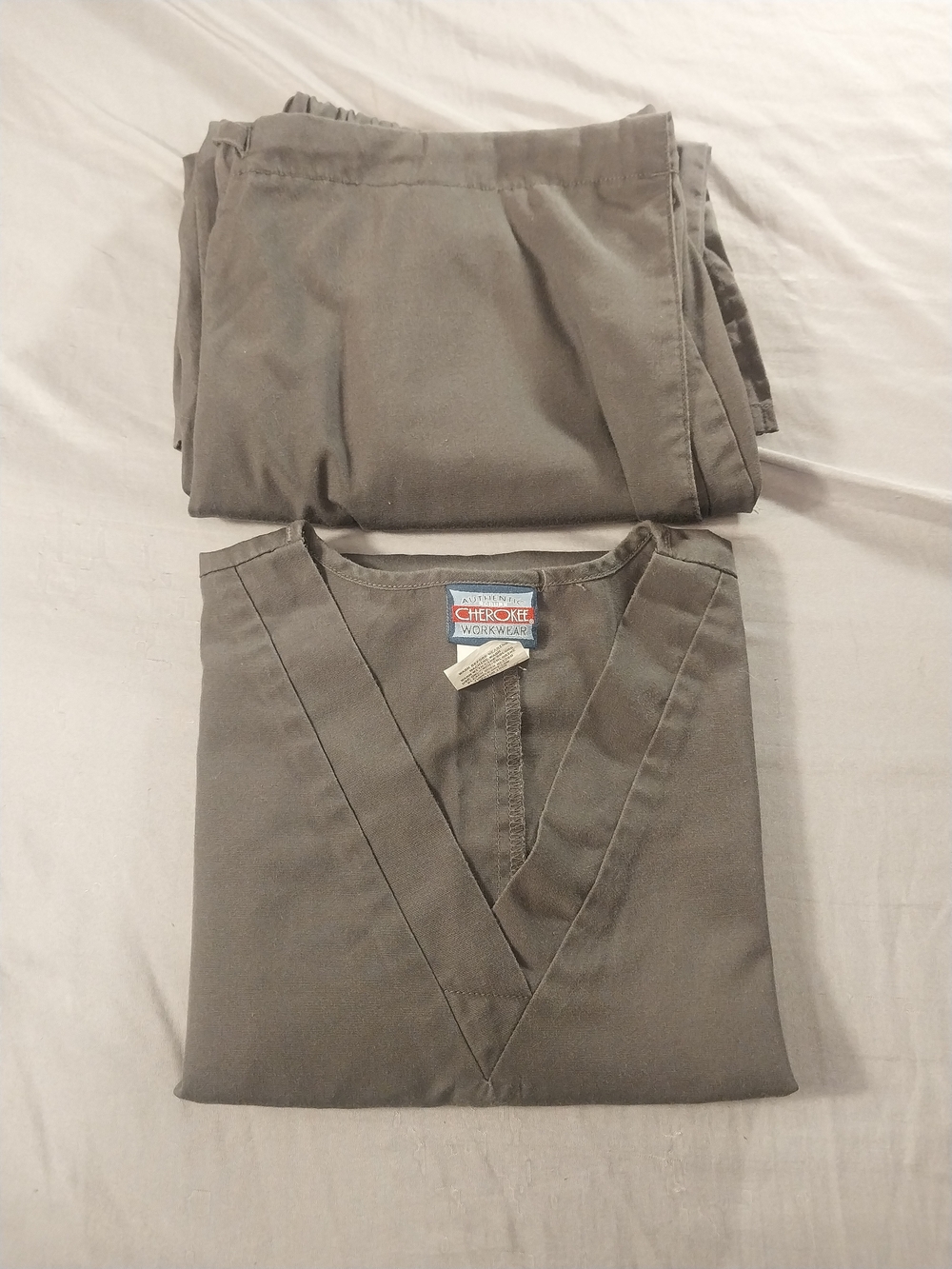 Cherokee Workwear Originals Scrub Set Pewter #435